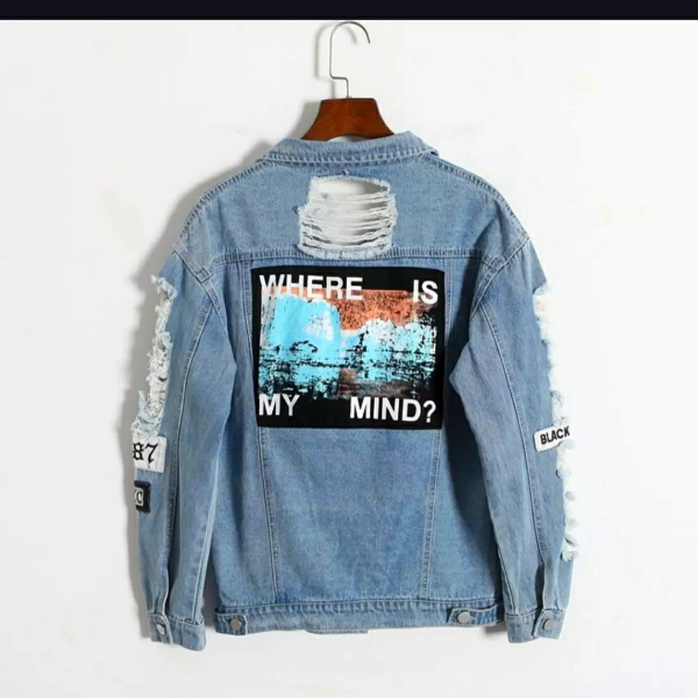 Graphic Denim Jacket